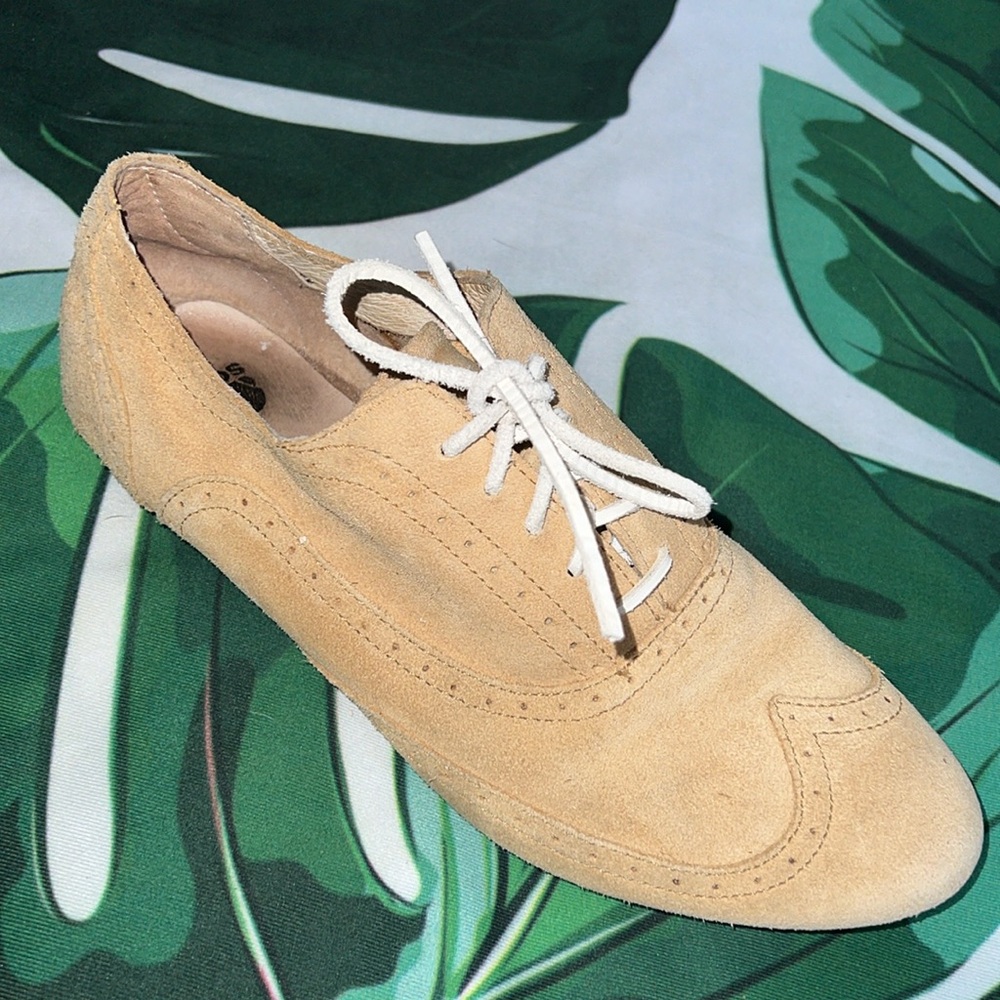 Sorel Light Tan Lace-Up Flats - Picture 3 of 7